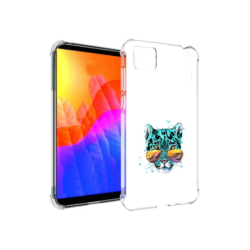 

Чехол MyPads голубой лео для Honor 9S (DUA-LX9), Прозрачный, Tocco