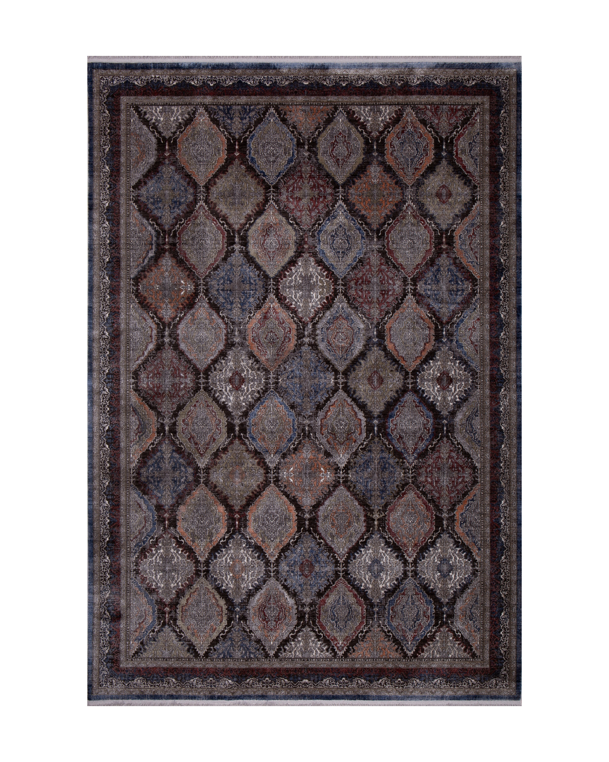 

Ковёр Merinos Belize 80x150 прямоугольный бордовый/синий O0473