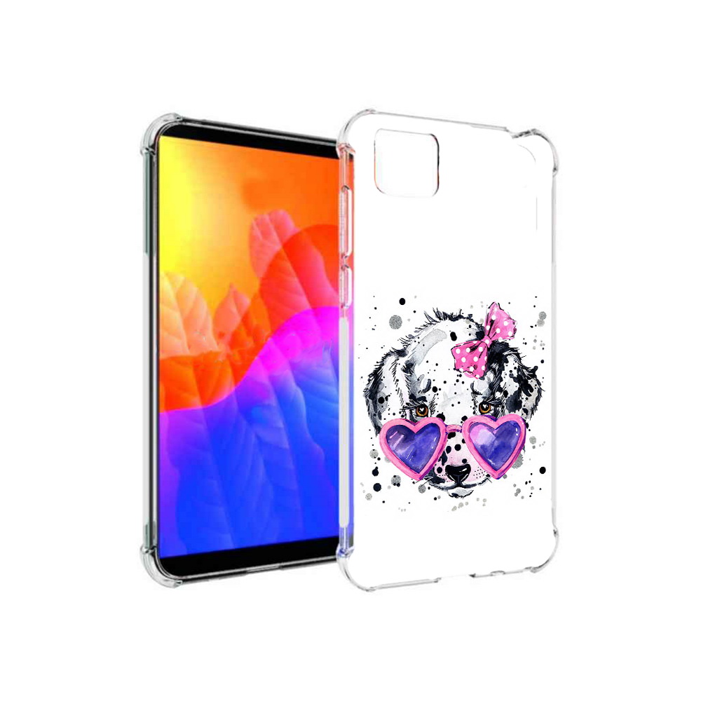 

Чехол MyPads долматинец в очках для Honor 9S (DUA-LX9), Прозрачный, Tocco