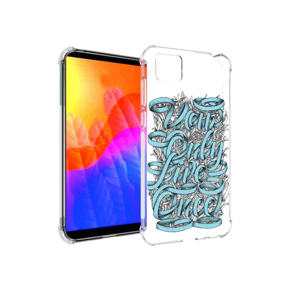 

Чехол MyPads слова из ленты абстракция для Honor 9S, Прозрачный, Tocco