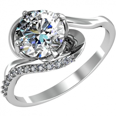 

Кольцо из серебра с фианитом р.  ПРИВОЛЖСКИЙ ЮВЕЛИР 251241-FA11, 251241-FA11