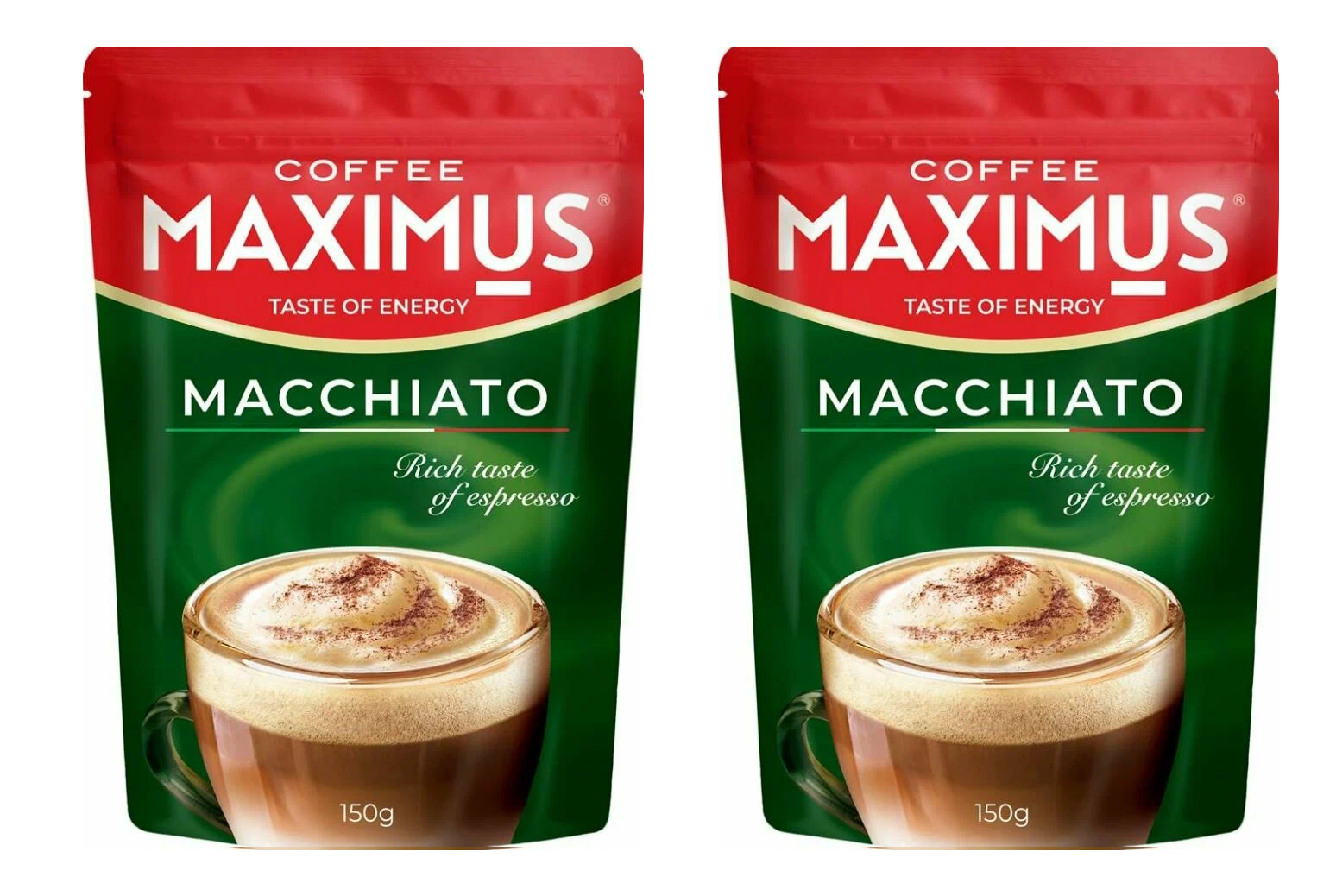 Кофе растворимый MAXIMUS Macchiato, 150 г х 2 шт