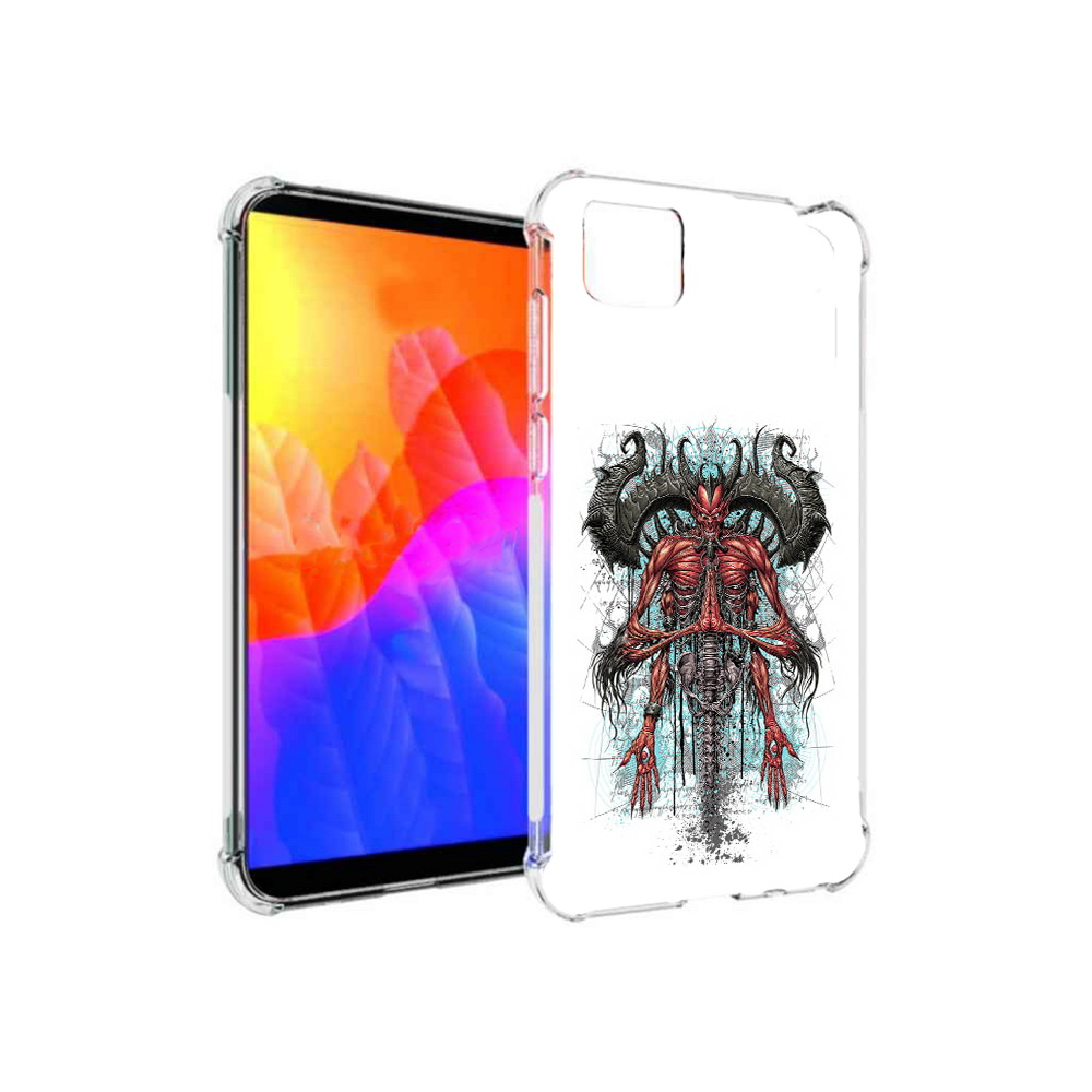 

Чехол MyPads дьявол для Honor 9S (DUA-LX9), Прозрачный, Tocco