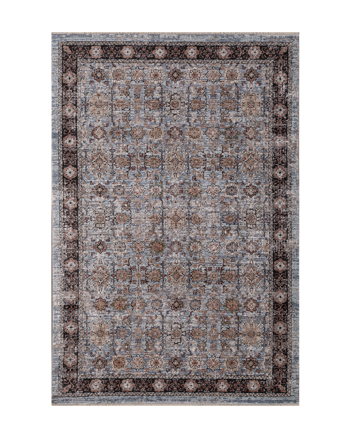 

Ковёр Merinos Baltimore 80x140 прямоугольный синий/коричневый 35023