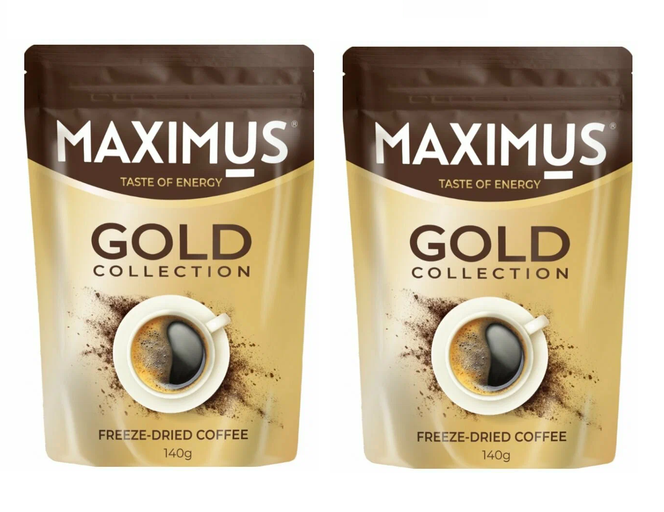 Кофе растворимый Maximus Gold Collection,140 г х 2 шт