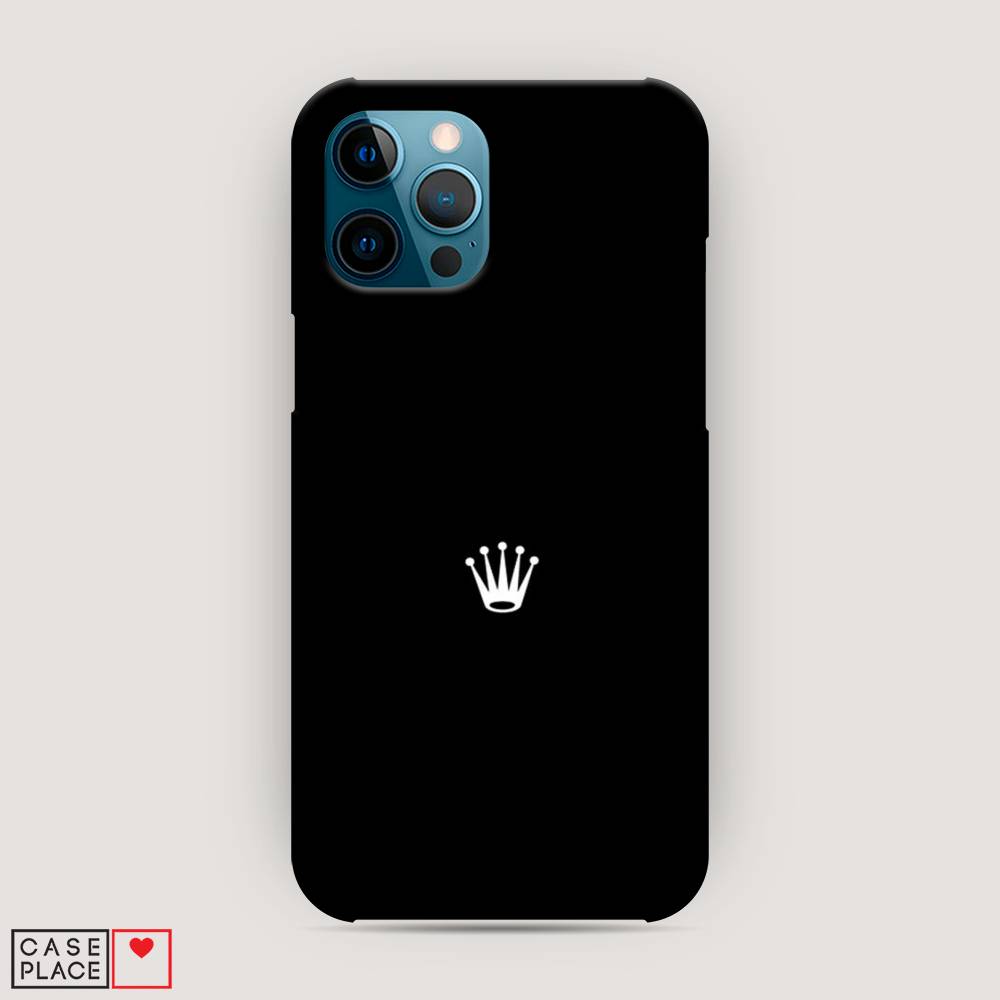 

Пластиковый чехол "Белая корона на черном фоне" на Apple iPhone 12 Pro Max, 12720-5