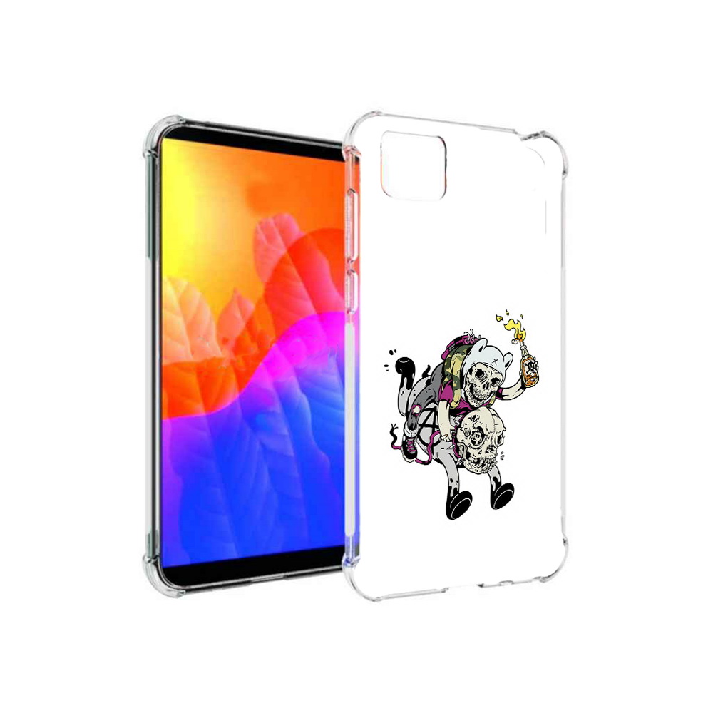 

Чехол MyPads время приключений скелеты для Honor 9S, Прозрачный, Tocco