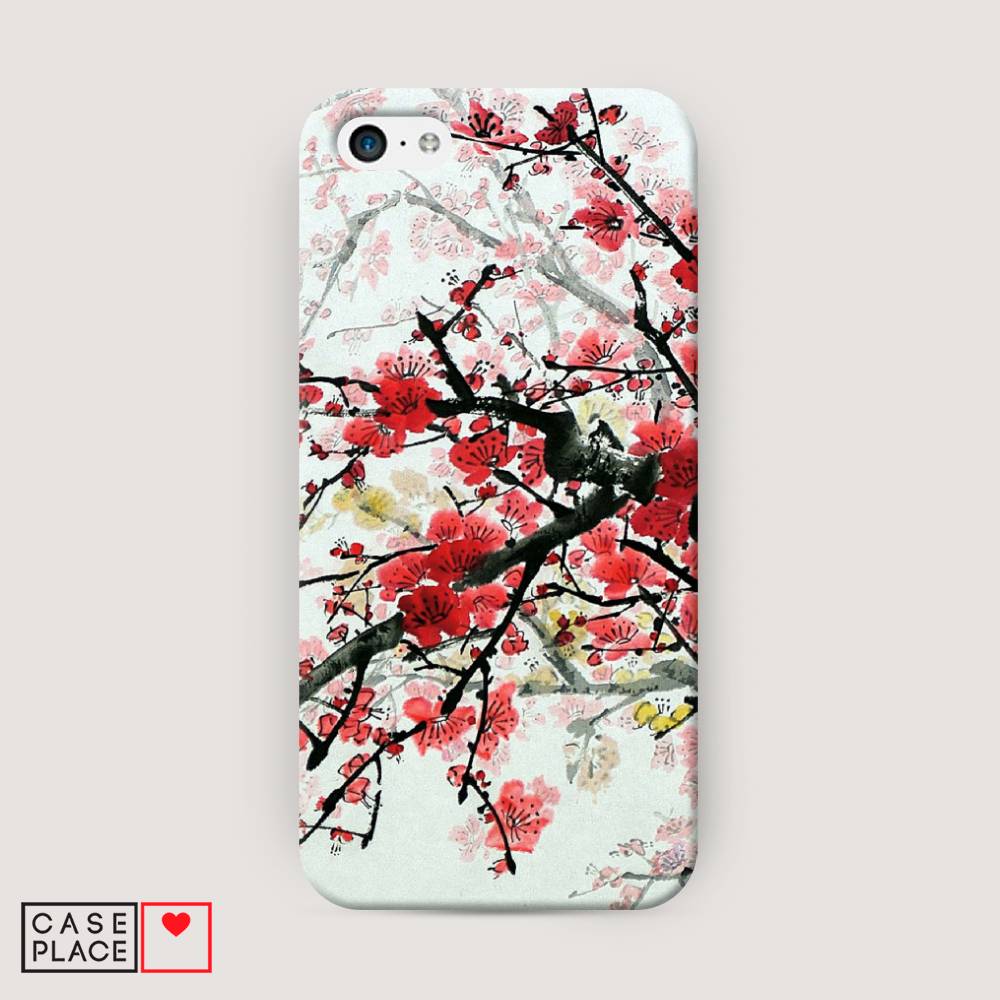 

Пластиковый чехол "Сакура" на Apple iPhone 5C, 10220-3