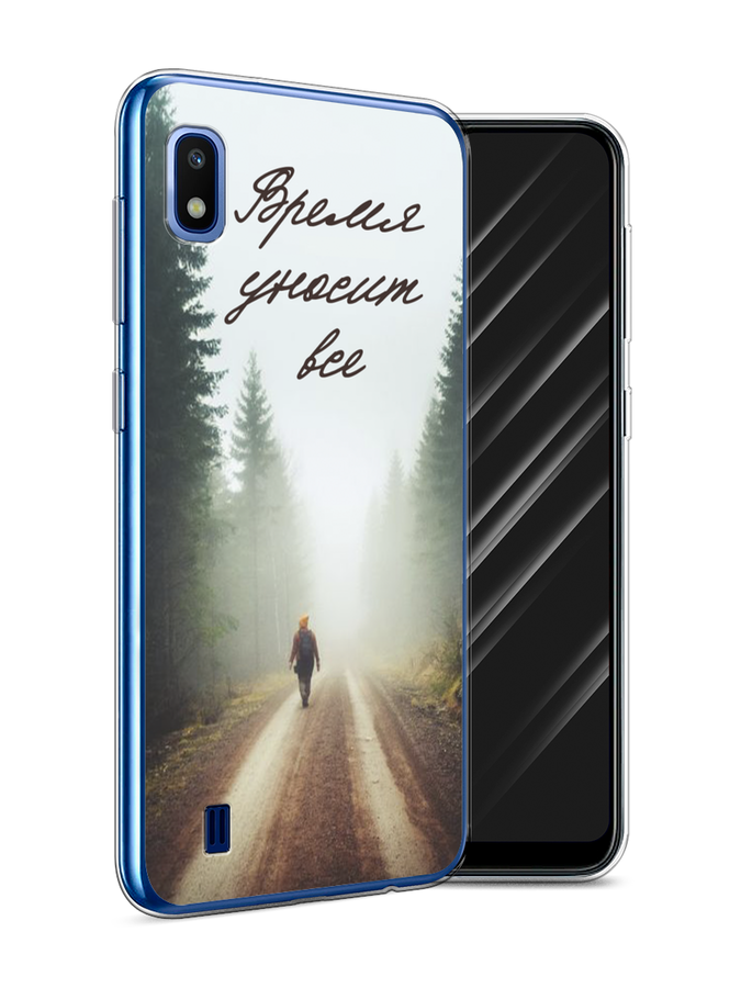 

Чехол Awog на Samsung Galaxy A10 "Время уносит все", Разноцветный, 27950-6