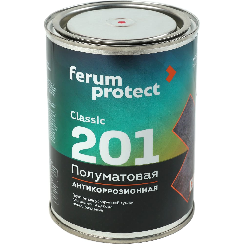 

Быстросохнущая грунт-эмаль Ferumprotect 3-в-1 Светло-серая ПОЛУМАТОВАЯ 0,9 кг