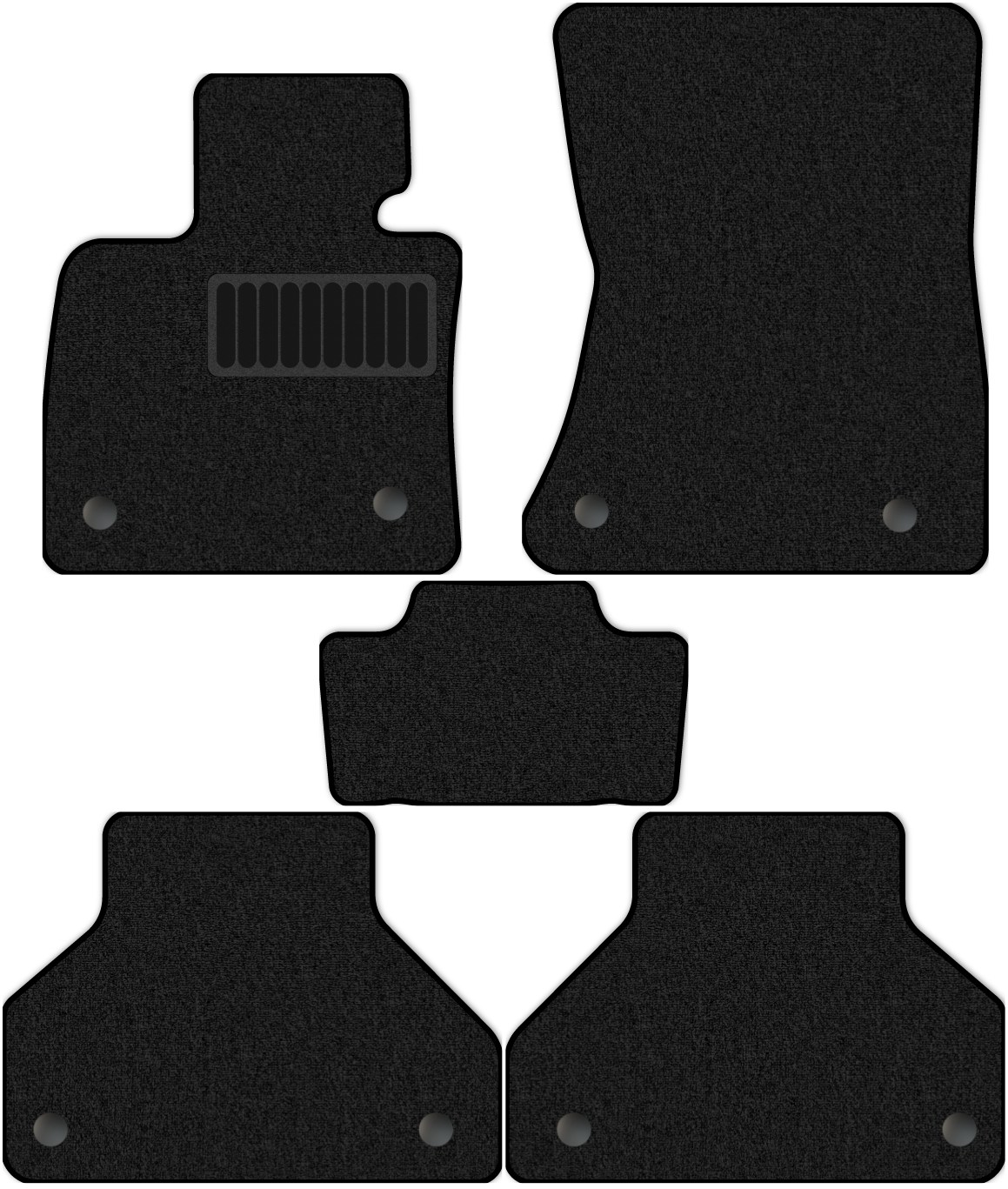 

Коврики в салон Премиум+ для BMW X5 2 (E70) 2006 - 2013, 5 шт. черный, текстиль, 1314-S5YT-P