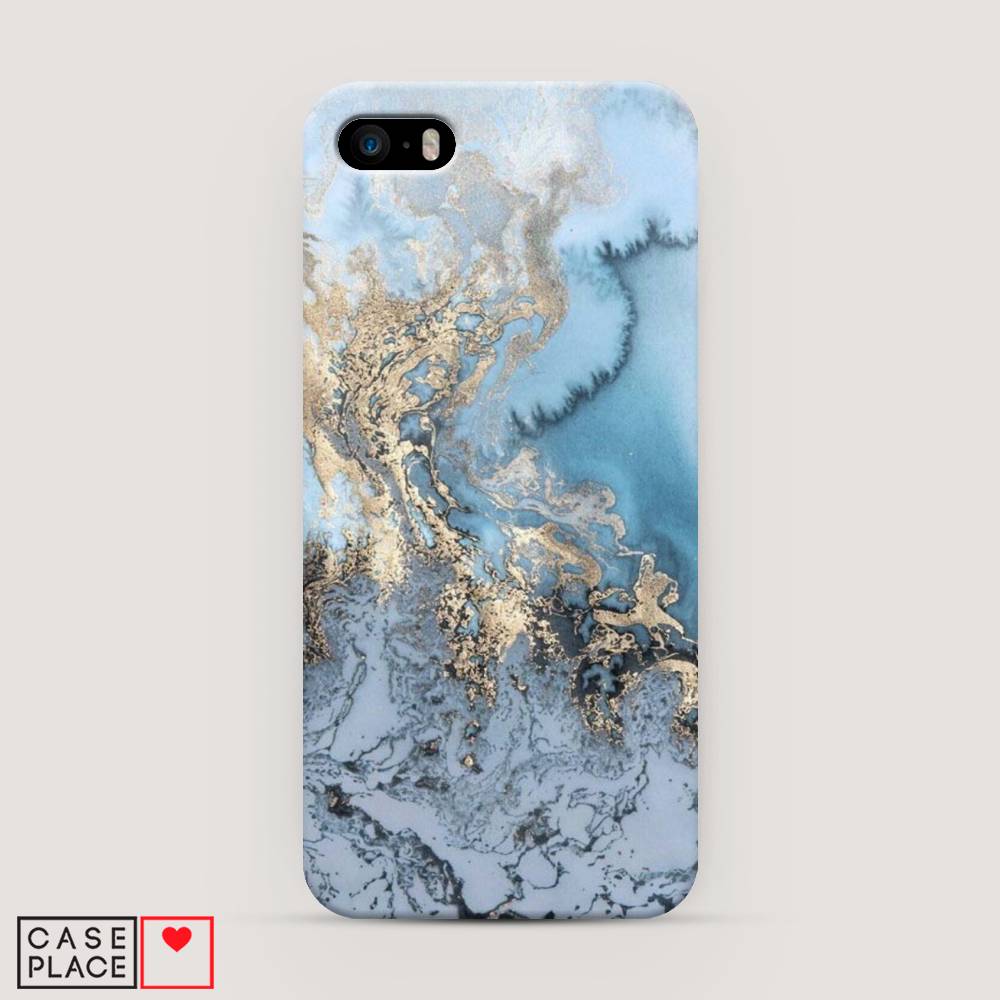 

Пластиковый чехол "Морозная лавина синяя" на Apple iPhone 5, 10320-2
