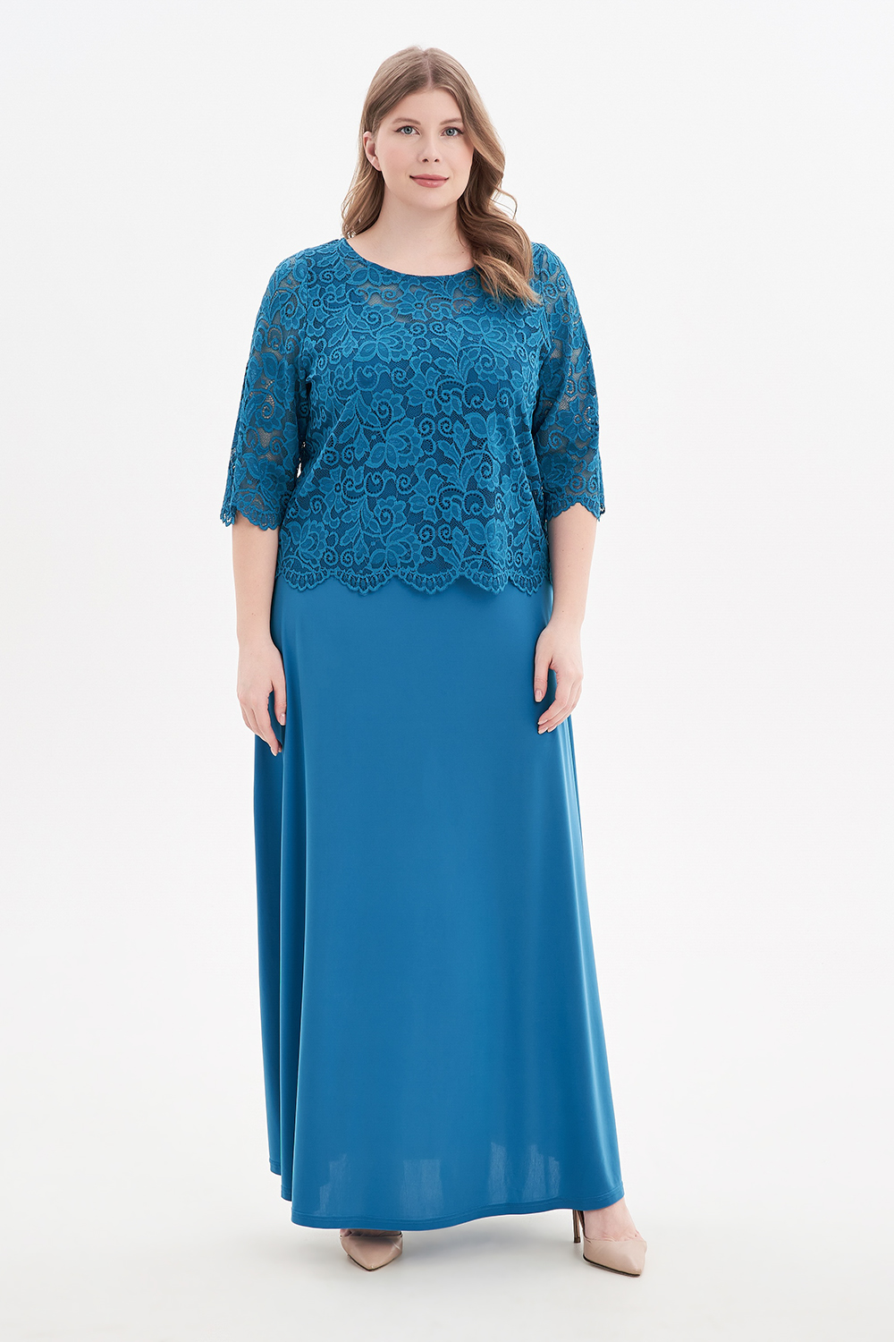 

Платье женское OLSI 2305018 бирюзовое 66 RU, Бирюзовый, 2305018