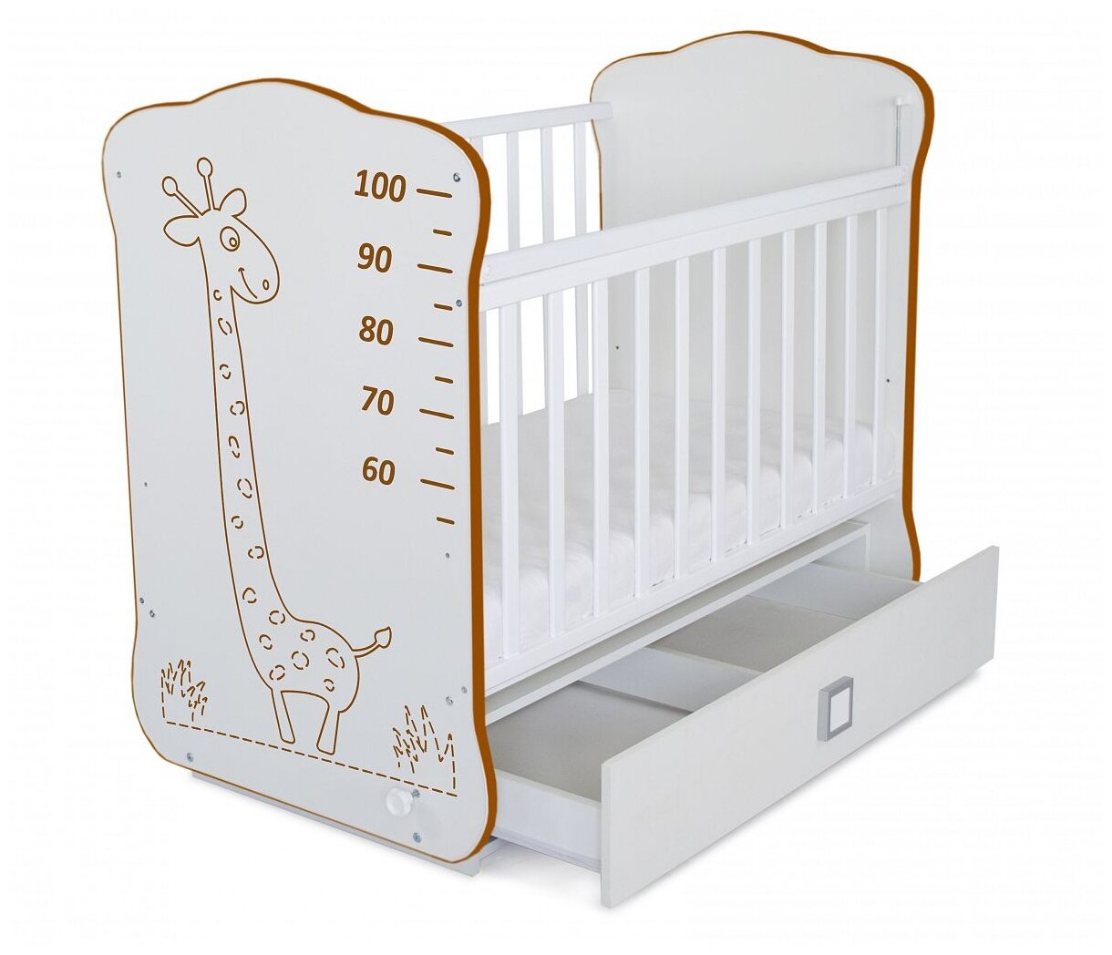 

Кроватка Be2Me Жираф белый 411301-6, Жираф