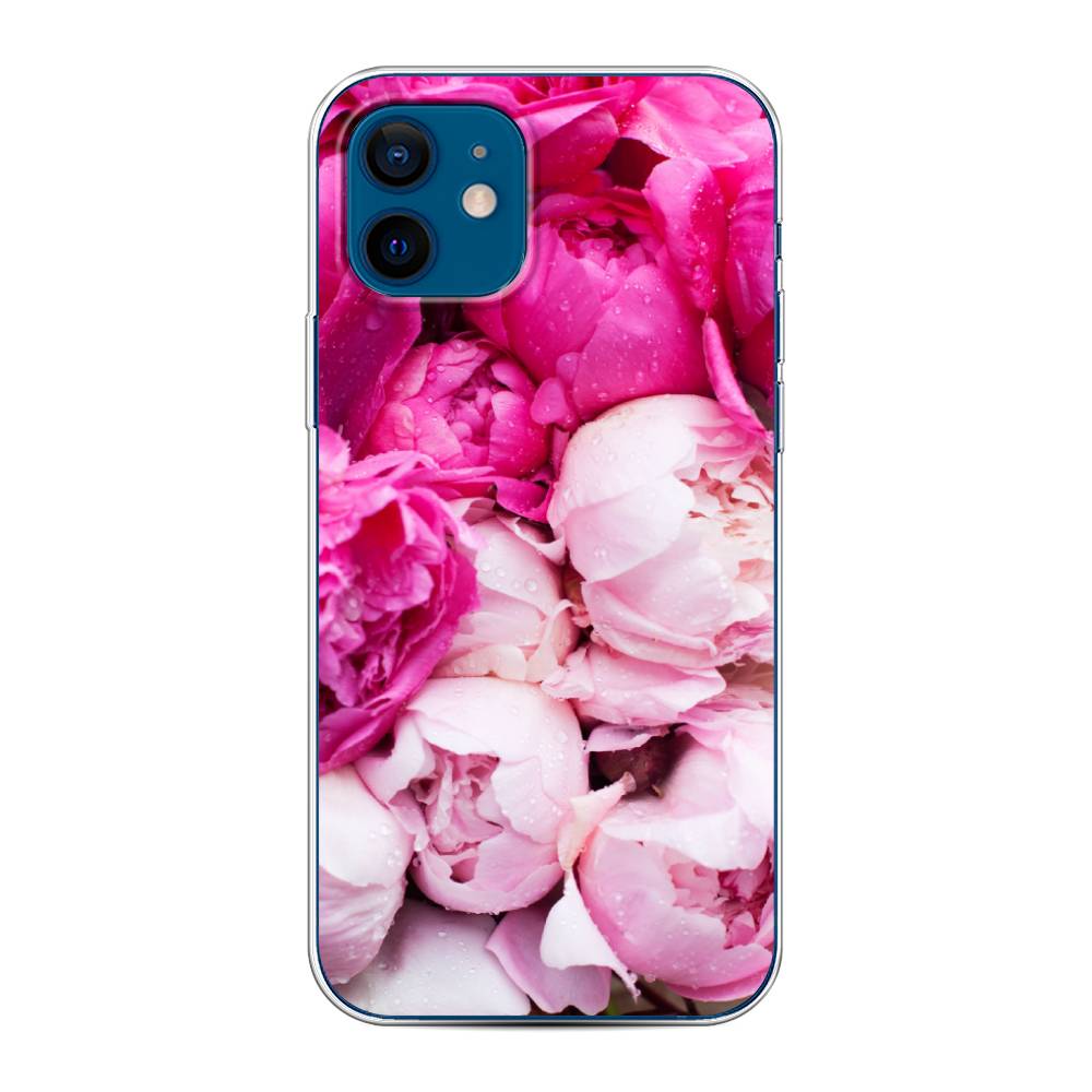 

Чехол Awog на Apple iPhone 12 / Айфон 12 "Пионы розово-белые", Разноцветный, 12550-8