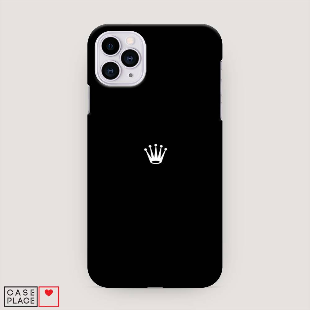 

Пластиковый чехол "Белая корона на черном фоне" на Apple iPhone 11 Pro, 12320-5