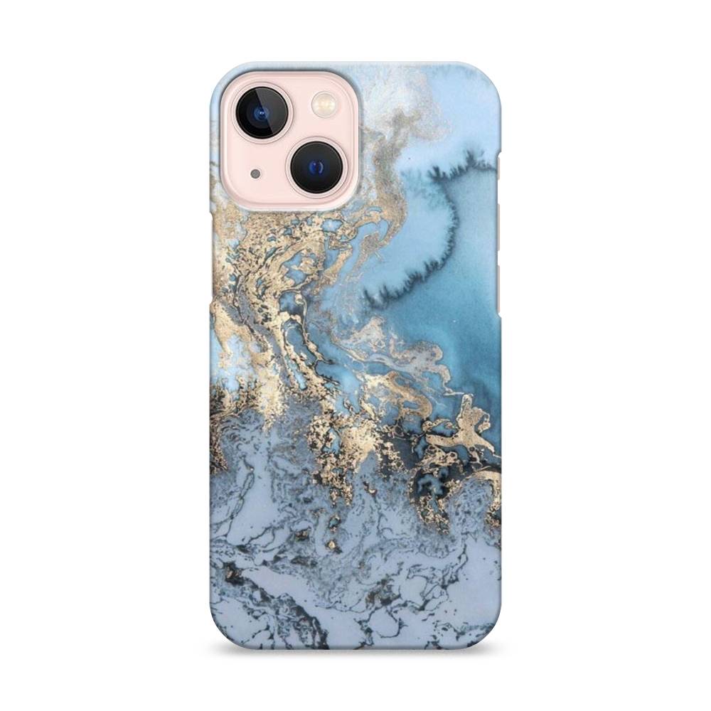 

Пластиковый чехол "Морозная лавина синяя" на Apple iPhone 13 mini, 14120-2