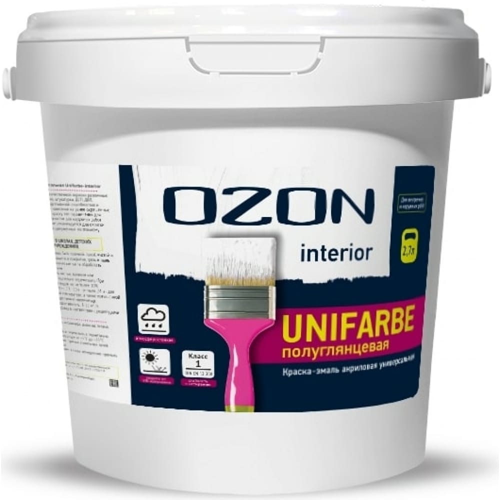

Универсальная акриловая эмаль OZON UNIFARBE-INTERIOR ВД-АК 157А