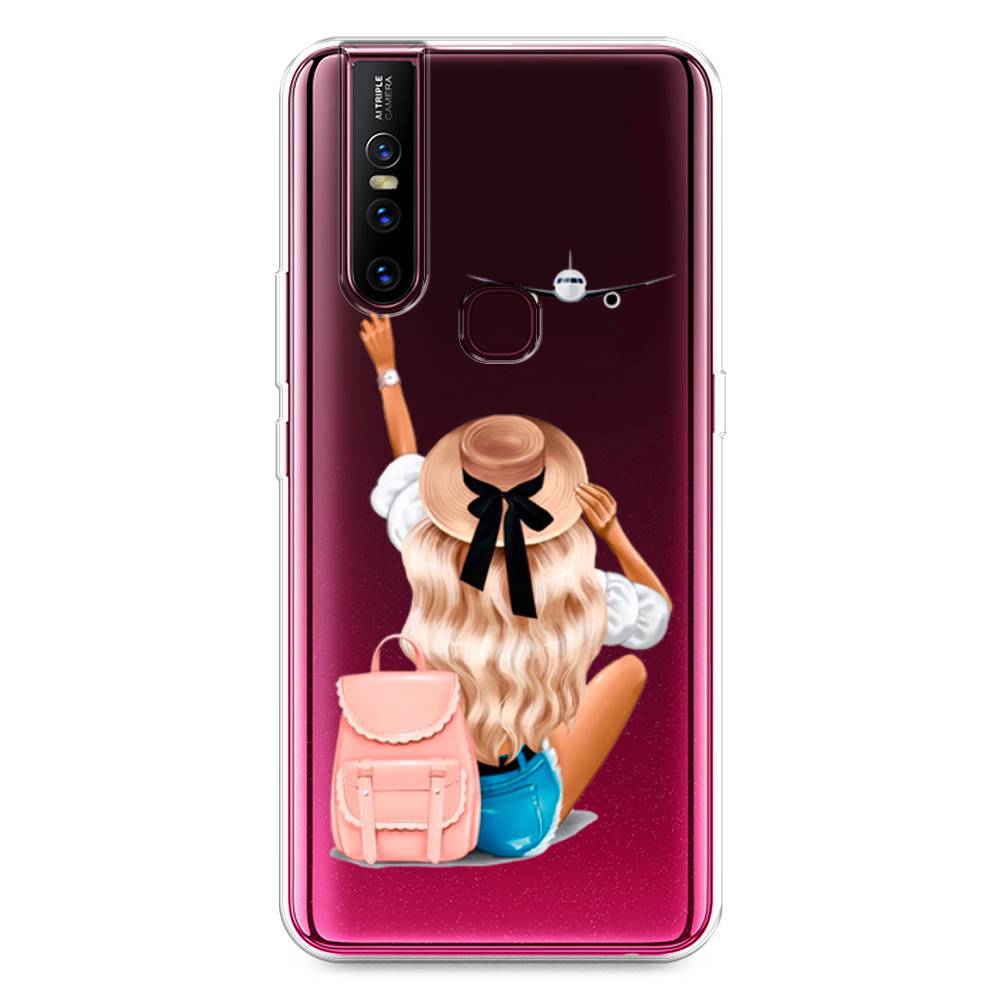 

Чехол Awog на Vivo V15 "Автостопом самолетом", Разноцветный, 261050-7