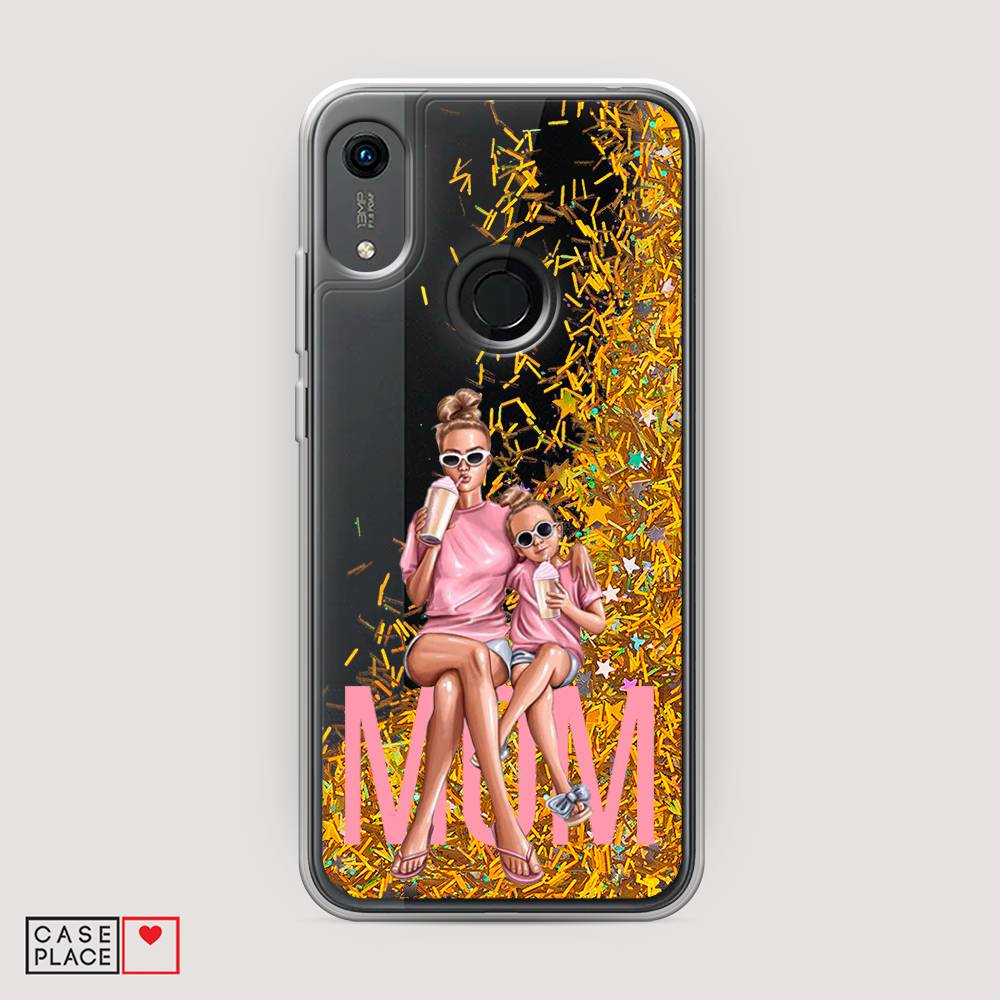 

Чехол Awog на Honor 8A (8A Pro/Prime) "Lovely mom", Синий;бежевый;розовый, 68790-1