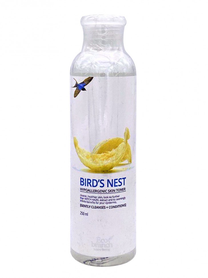 Тонер с ласточкиным гнездом Eco branch Bird's Nest Hypoallergenic Skin Toner, 250 мл