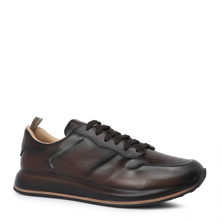 фото Кроссовки мужские officine creative race lux/002 коричневые 44.5 eu