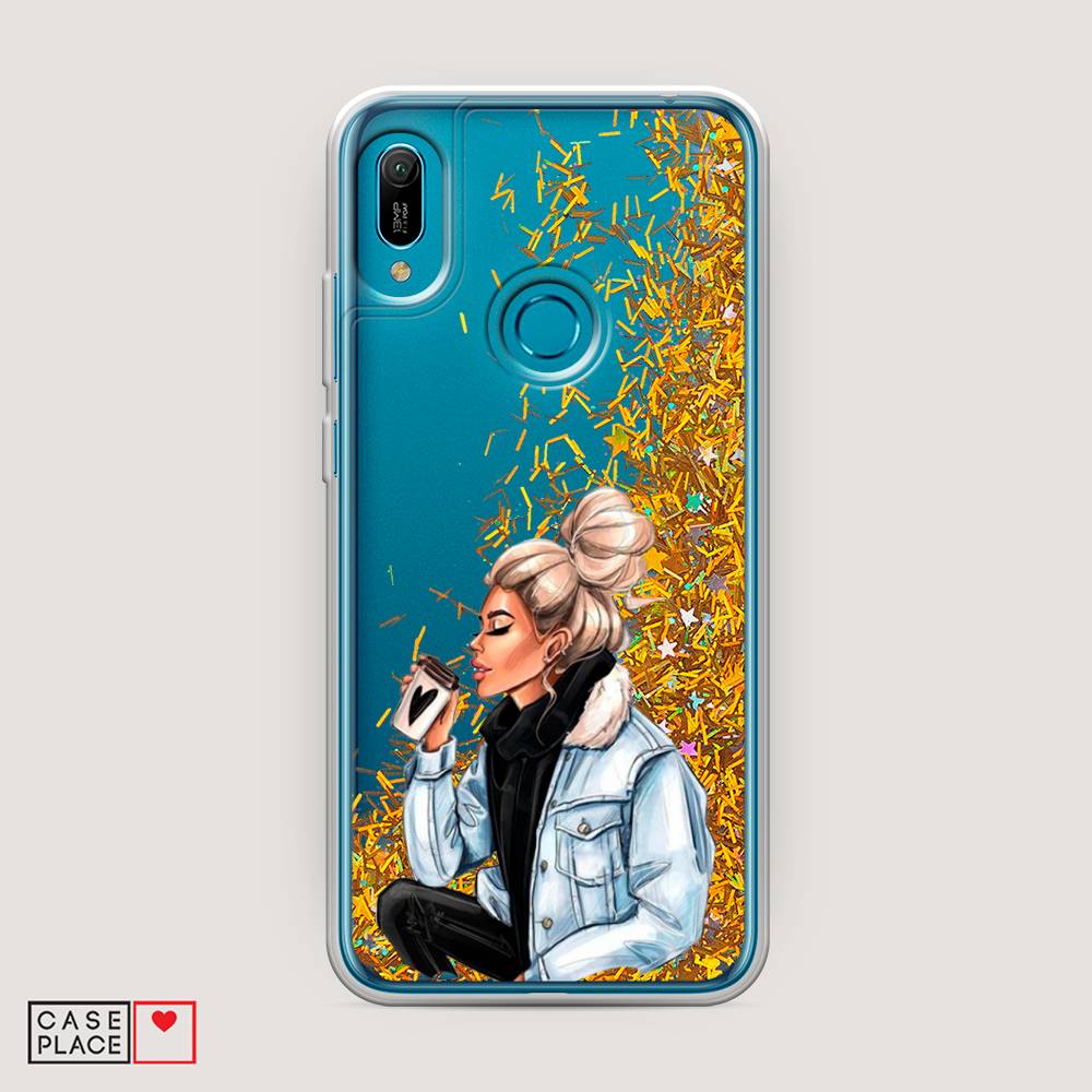 

Чехол Awog на Huawei Y6 2019 "Cute girl", Коричневый;бежевый, 68690-1