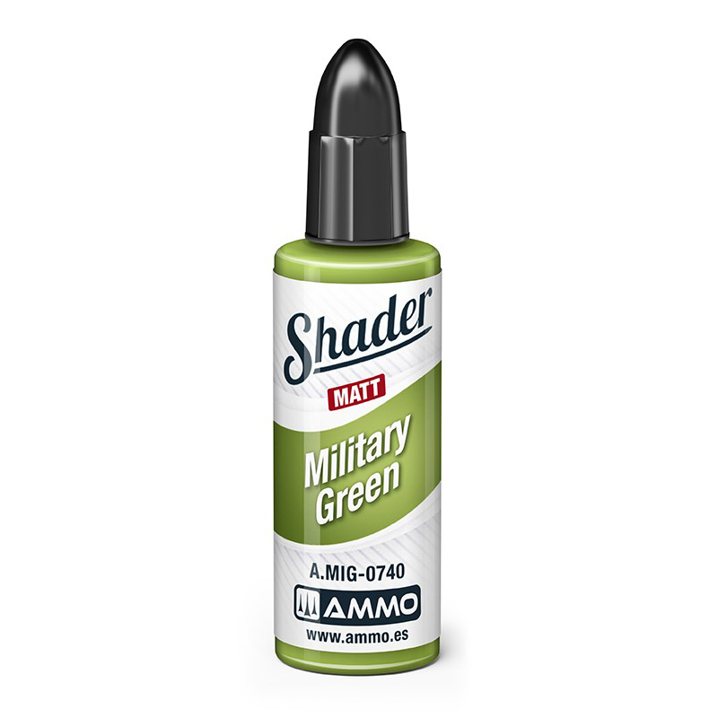 

Акриловая краска Ammo Mig Матовый шейдер Военный зеленый Military Green AMIG0740