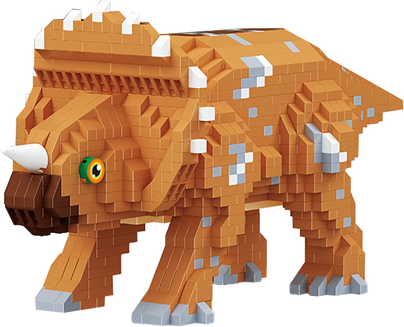 Конструктор Balody 3D из миниблоков Динозавр Трицератопс, 1145 элементов BA18402 eco wood art конструктор деревянный 3d ewa динозавр трицератопс