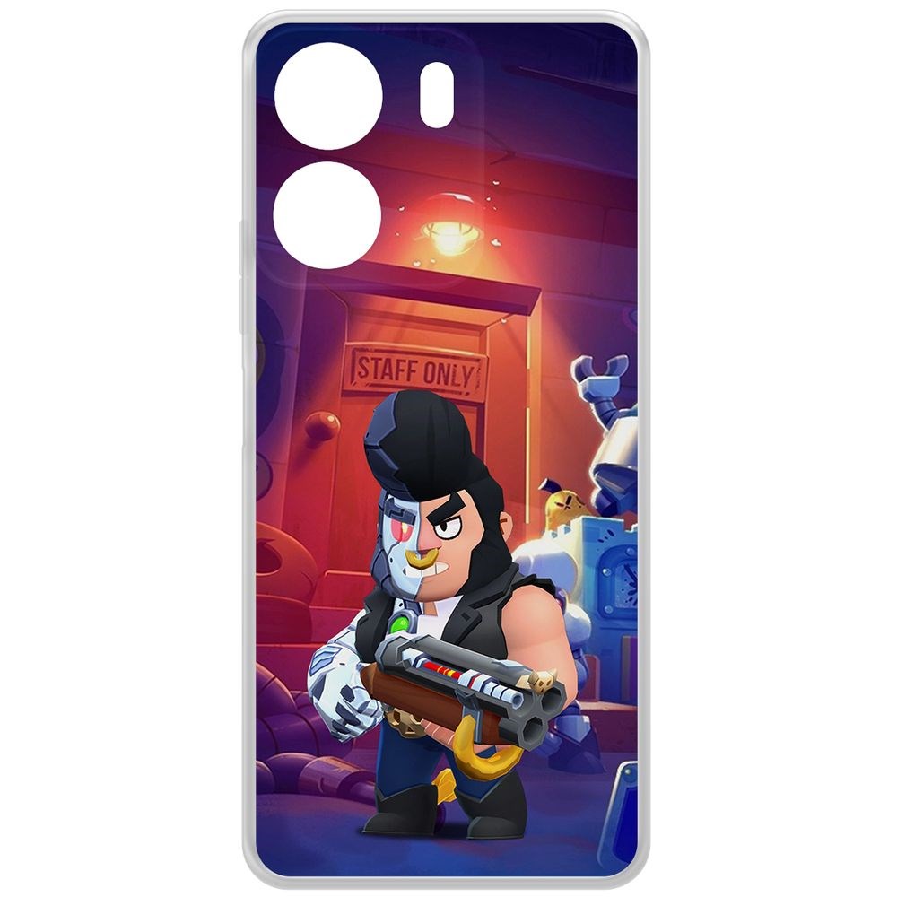 

Чехол-накладка Krutoff Clear Case Brawl Stars-Б-800 для Poco C65, Прозрачный