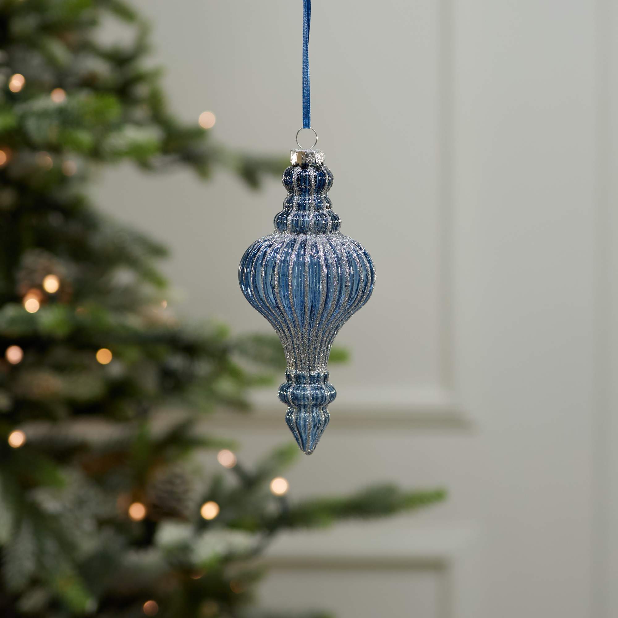 Елочная игрушка Лавка чудес Рубчик 1 штука синий 620₽