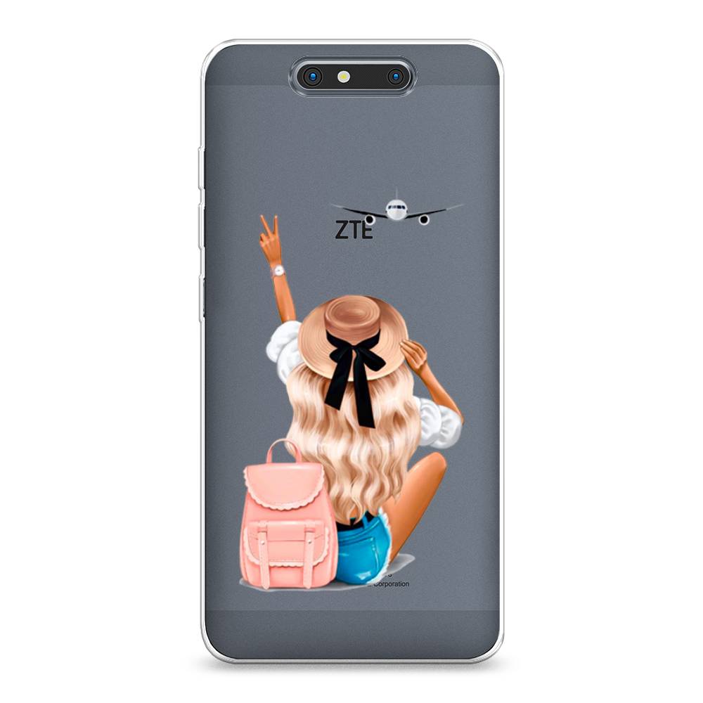 

Чехол Awog на ZTE Blade V8 / ЗТЕ Блэйд V8 "Автостопом самолетом", Разноцветный, 131250-7