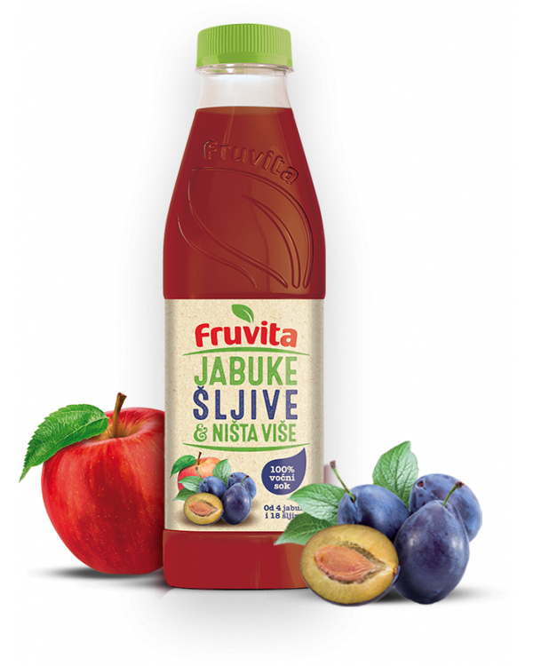 Сок Fruvita яблоко, сливы, 750 мл