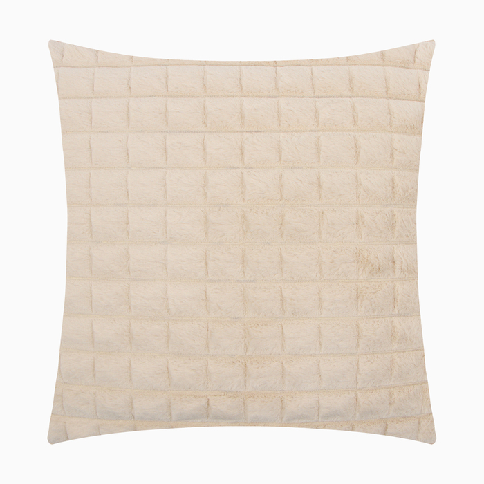 

Чехол на подушку Этель цв. бежевый 43х43 см , велсофт, 100% полиэстер