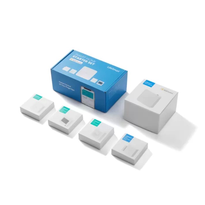 

Комплект умного дома Lifesmart Starter KIT LS215, 5 устройств, до 400м, 100-240 В, CR2450, Белый
