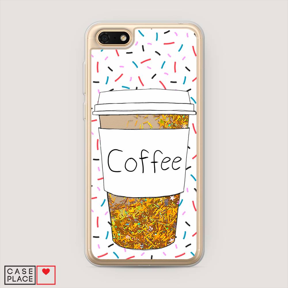 

Чехол Awog на Huawei Y5 Prime 2018 "Coffee прозрачный стакан", Белый, 66390-1