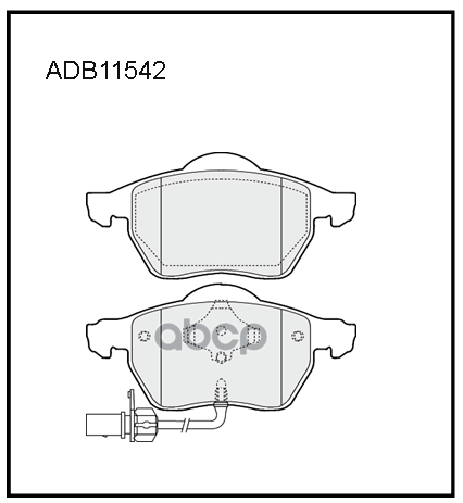 

Тормозные колодки ALLIED NIPPON передние дисковые ADB11542