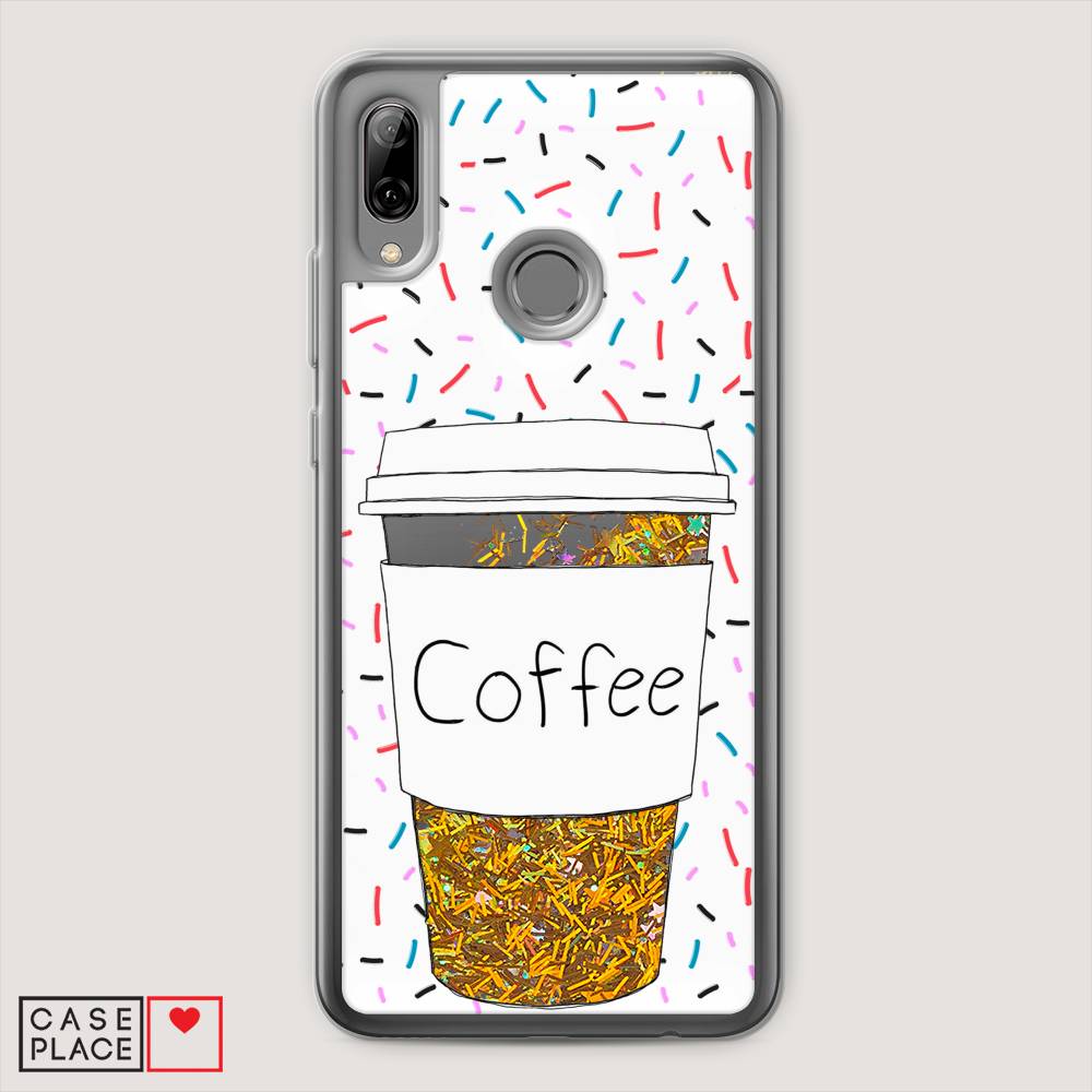 

Чехол Awog на Huawei P Smart 2019 "Coffee прозрачный стакан", Белый, 67290-1