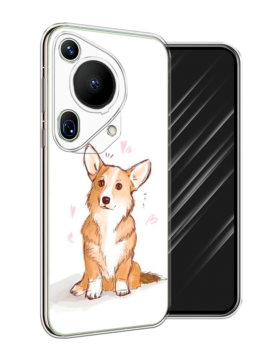 

Чехол Awog на Huawei Pura 70 Ultra "Корги любовь", Бежевый;белый, 6124550-1