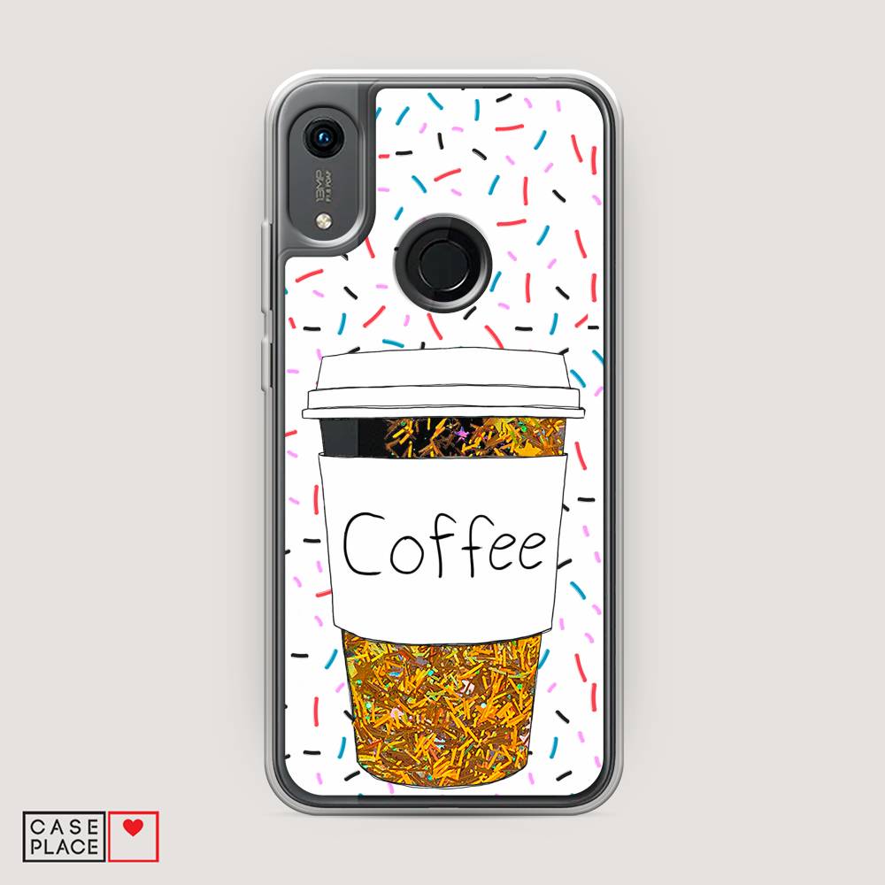 

Чехол Awog на Honor 8A (8A Pro/Prime) "Coffee прозрачный стакан", Белый, 68790-1