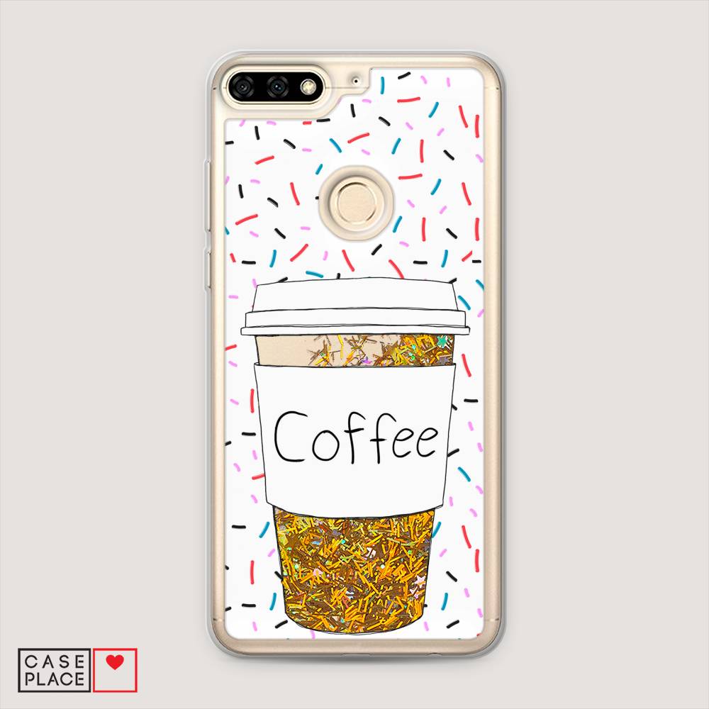 

Чехол Awog на Honor 7A Pro "Coffee прозрачный стакан", Белый, 65490-1
