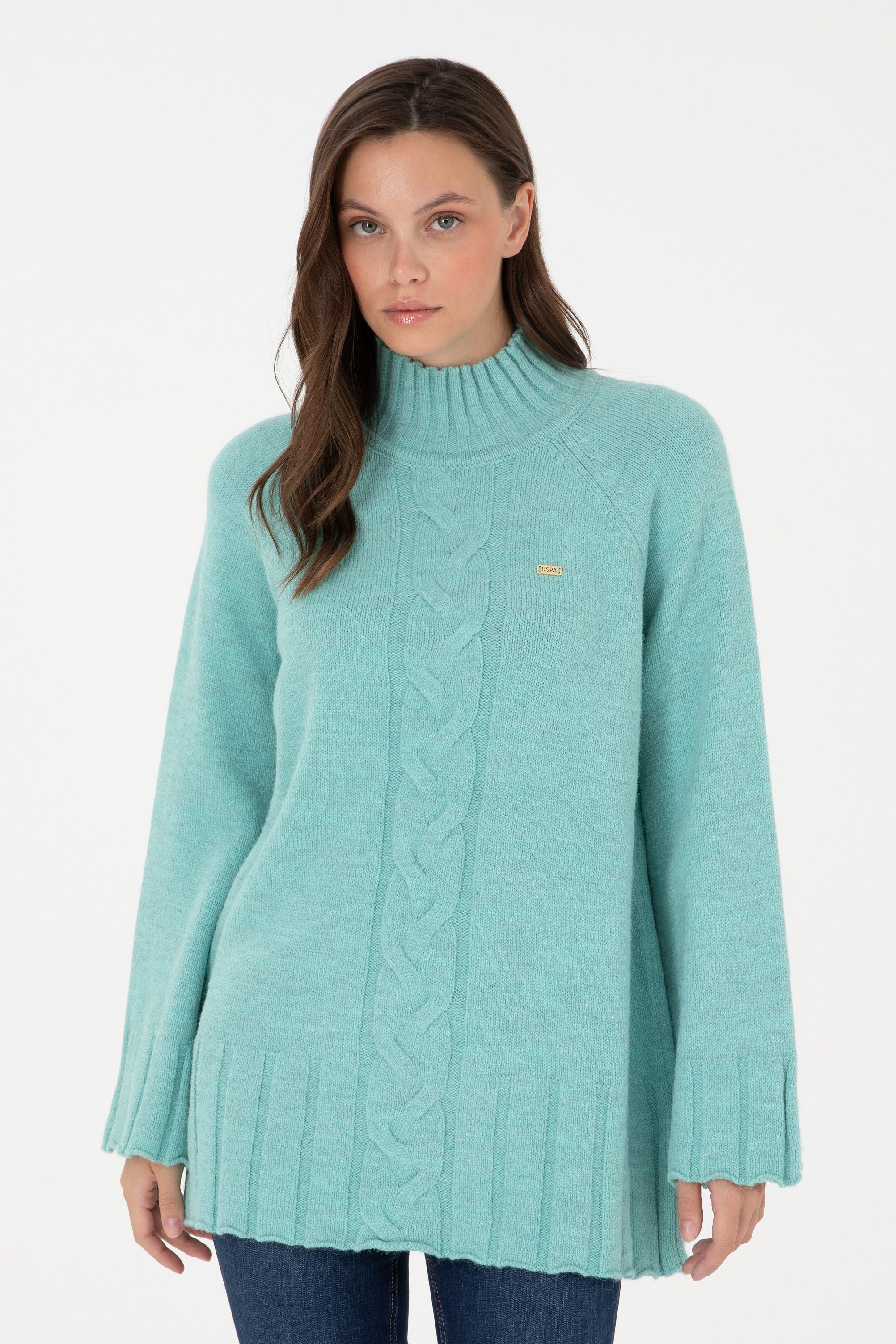 

Свитер женский U.S. POLO Assn. G082GL0TK0MERA бирюзовый S, G082GL0TK0MERA