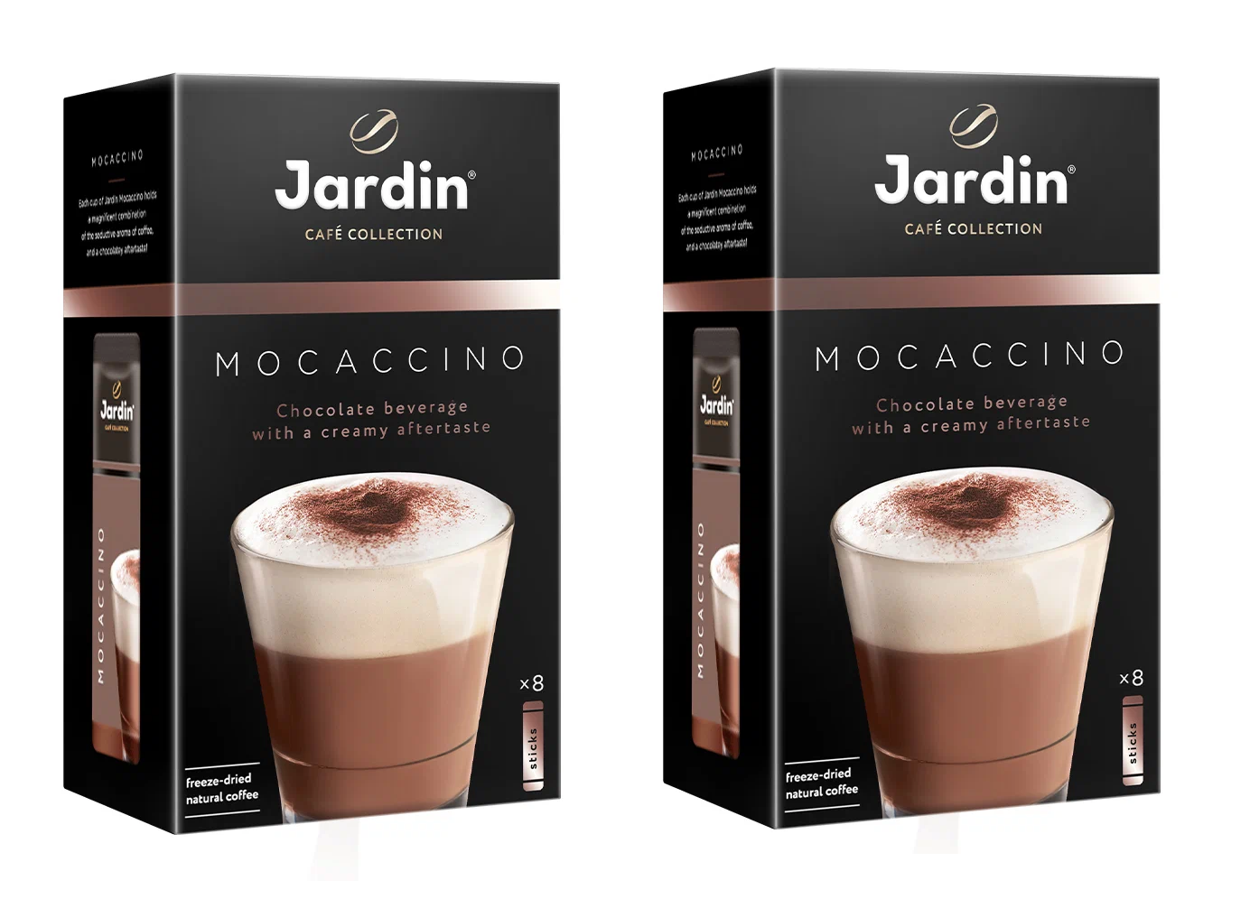 

Кофе растворимый Jardin мокачино 3в1, 8 шт по 18 г, 2 упаковки