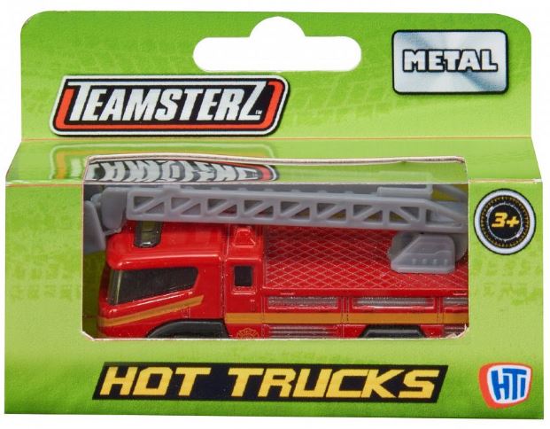 фото Машинка hti teamsterz hot trucks пожарная, серая автолестница бп1000182