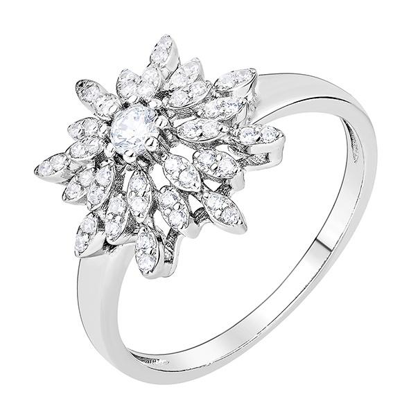 

Кольцо из серебра р. , Kari Jewelry 237639, фианит, 237639