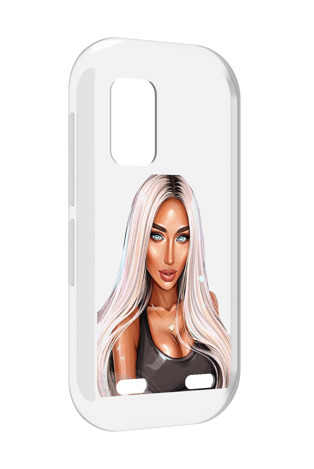 

Чехол MyPads Блондинка женский для UleFone Armor X10 / X10 Pro, Прозрачный, Tocco
