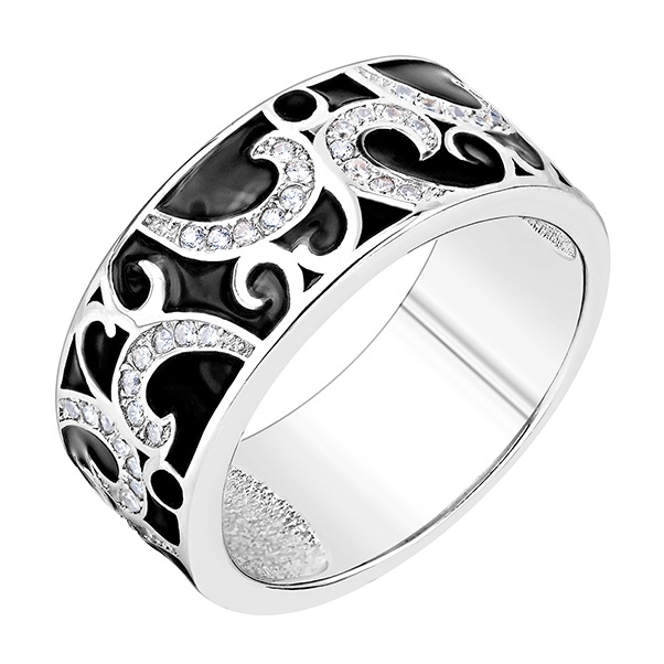 

Кольцо из серебра р. , Kari Jewelry 237630, фианит/эмаль, 237630