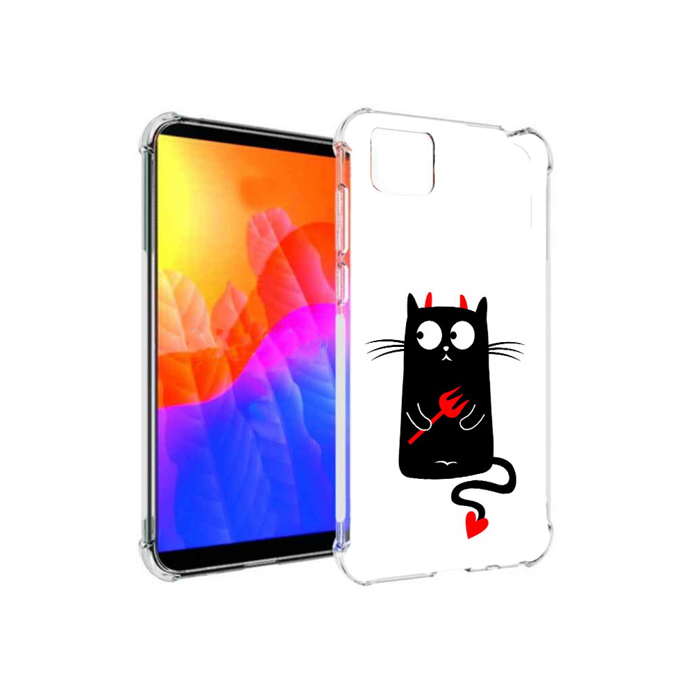 

Чехол MyPads Кот демон для Honor 9S (DUA-LX9), Прозрачный, Tocco