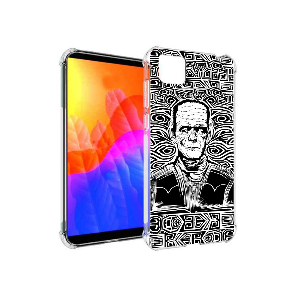 

Чехол MyPads франкенштейн черно белый для Honor 9S, Прозрачный, Tocco