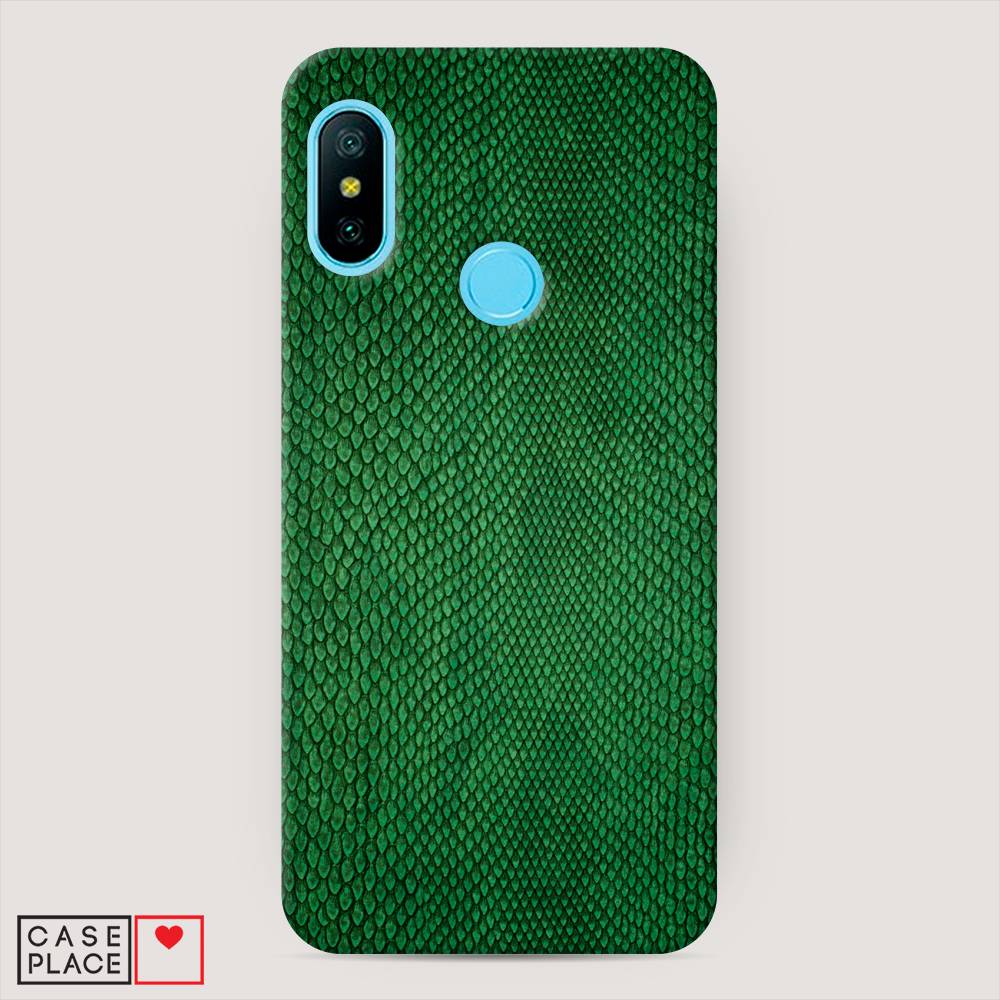 

Пластиковый чехол "Изумрудная змея" на Xiaomi Redmi 6 Pro, 34020-2